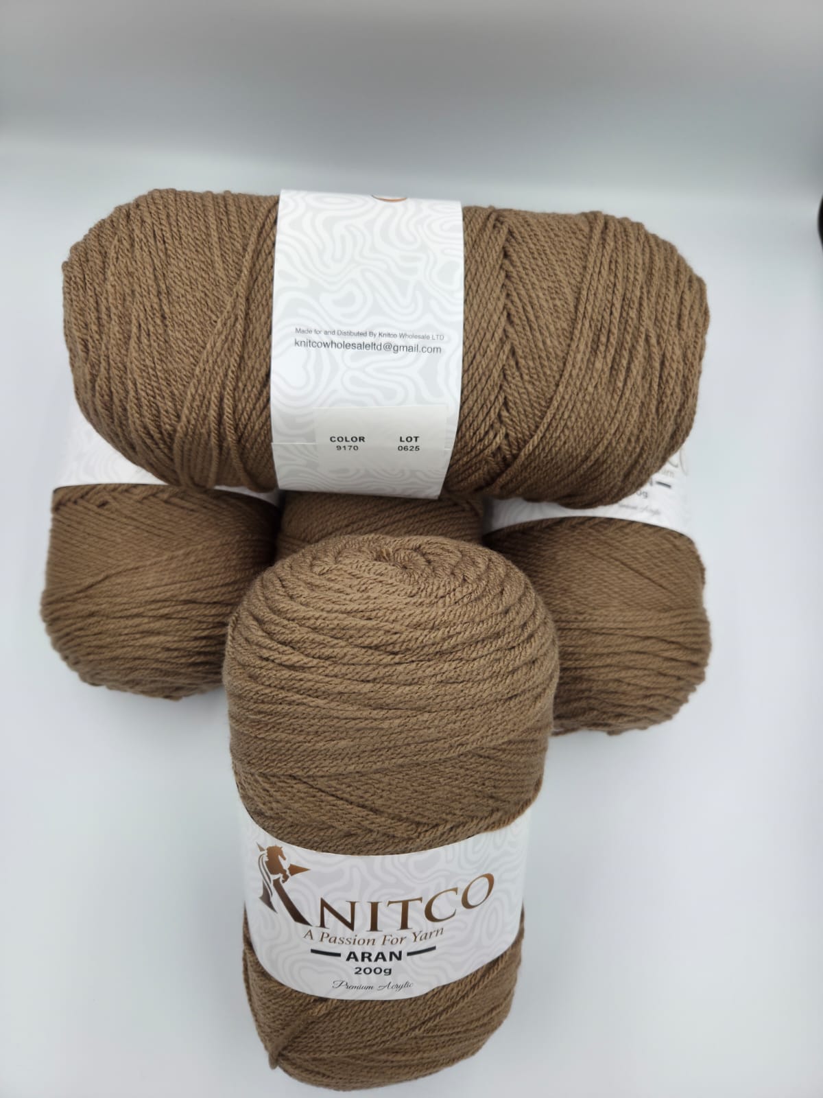 Knitco Aran Premium 5 x 200g - 420m - 100% Acylic Knitting Crochet Yarn