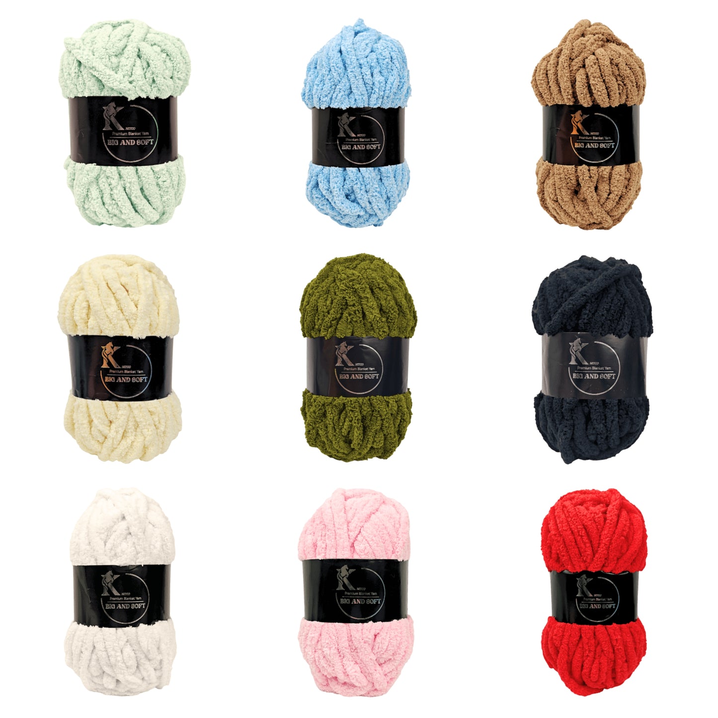 Knitco Big & Soft Premium Blanket Yarn 1 x 250g Crochet Yarn
