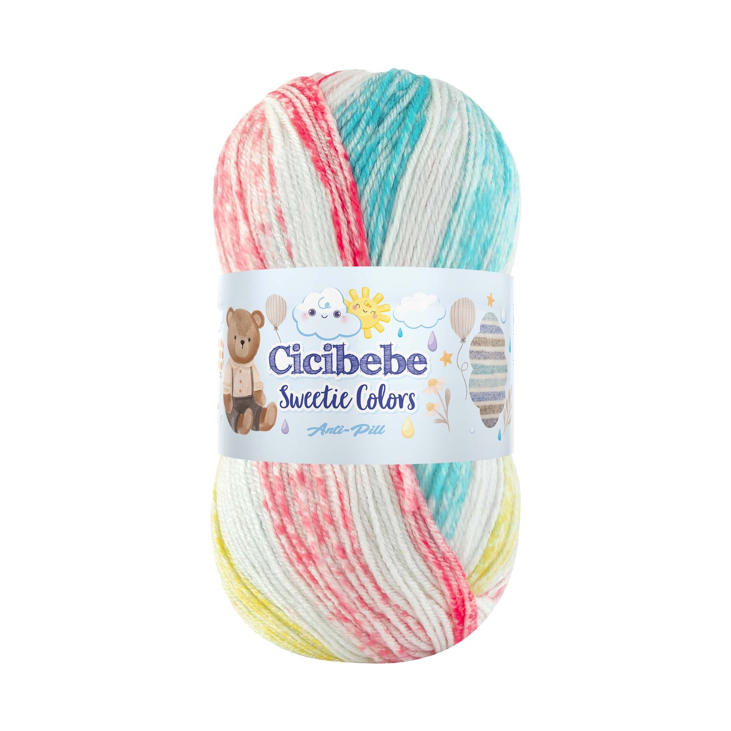 Papatya Cicibebe Sweetie Colors DK 5 x 100g - 265m 100% Anti Piling Acrylic Knitting Crochet Yarn