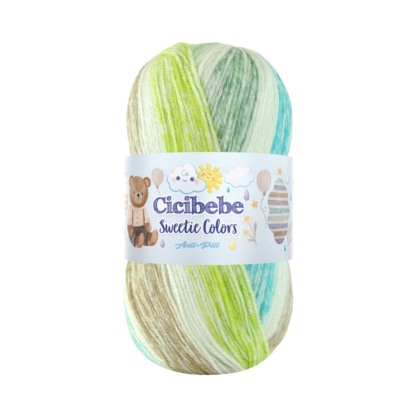 Papatya Cicibebe Sweetie Colors DK 5 x 100g - 265m 100% Anti Piling Acrylic Knitting Crochet Yarn
