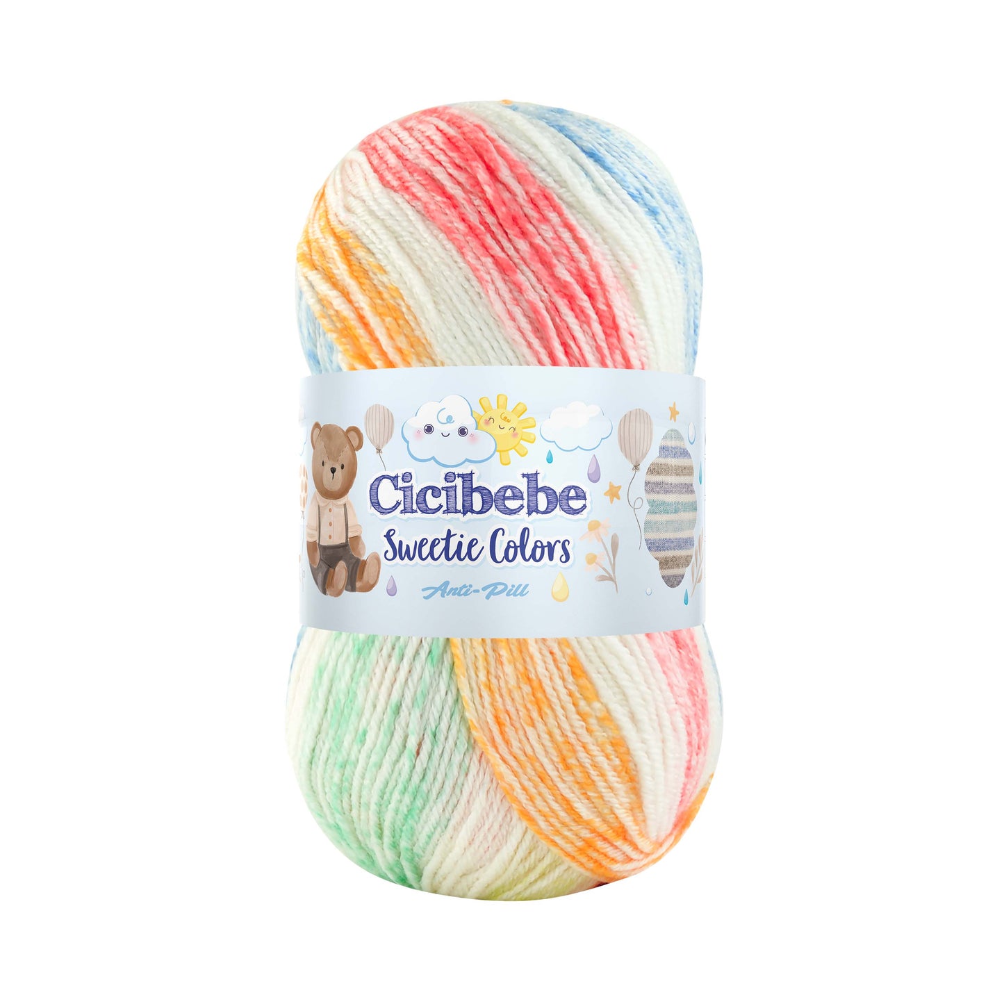 Papatya Cicibebe Sweetie Colors DK 5 x 100g - 265m 100% Anti Piling Acrylic Knitting Crochet Yarn