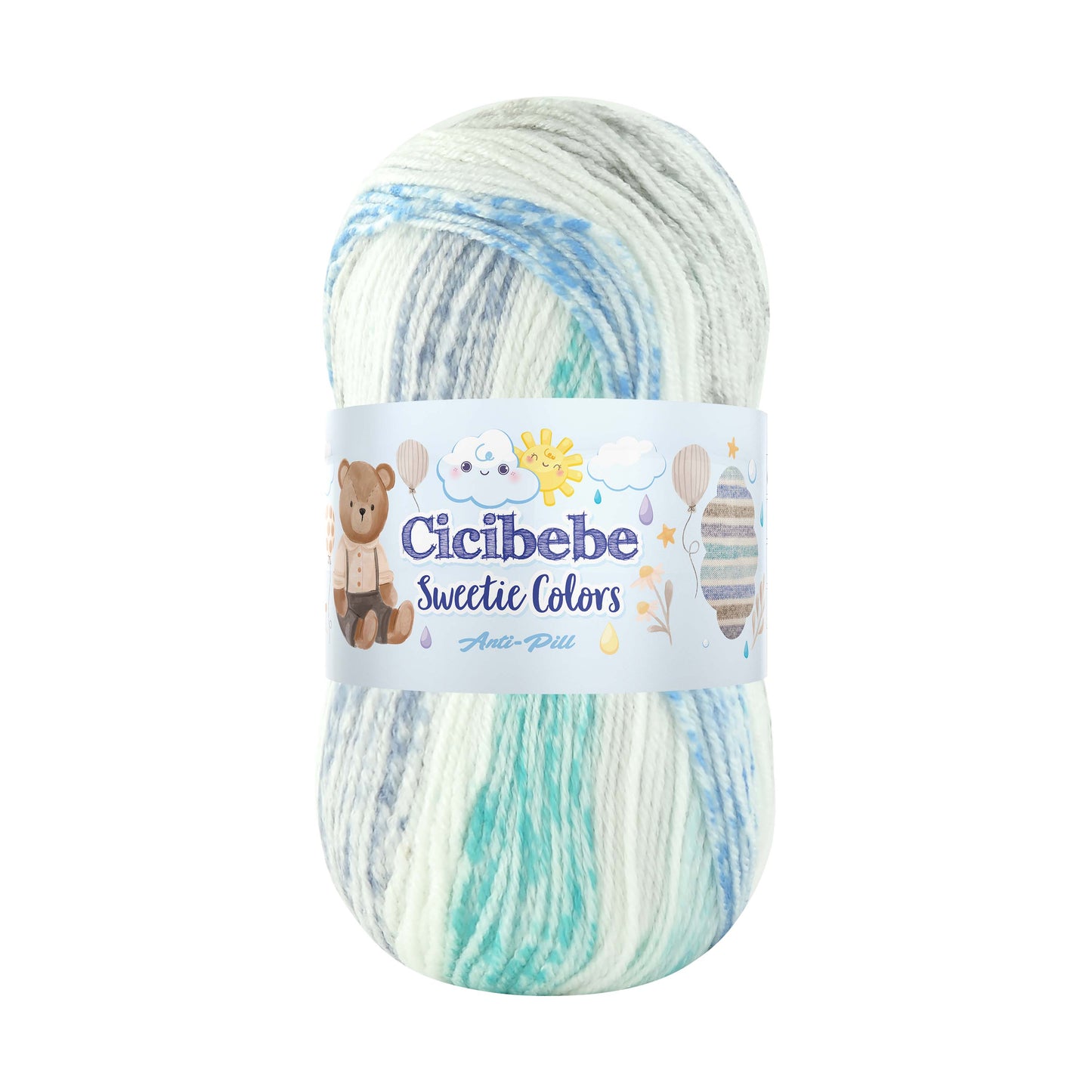 Papatya Cicibebe Sweetie Colors DK 5 x 100g - 265m 100% Anti Piling Acrylic Knitting Crochet Yarn