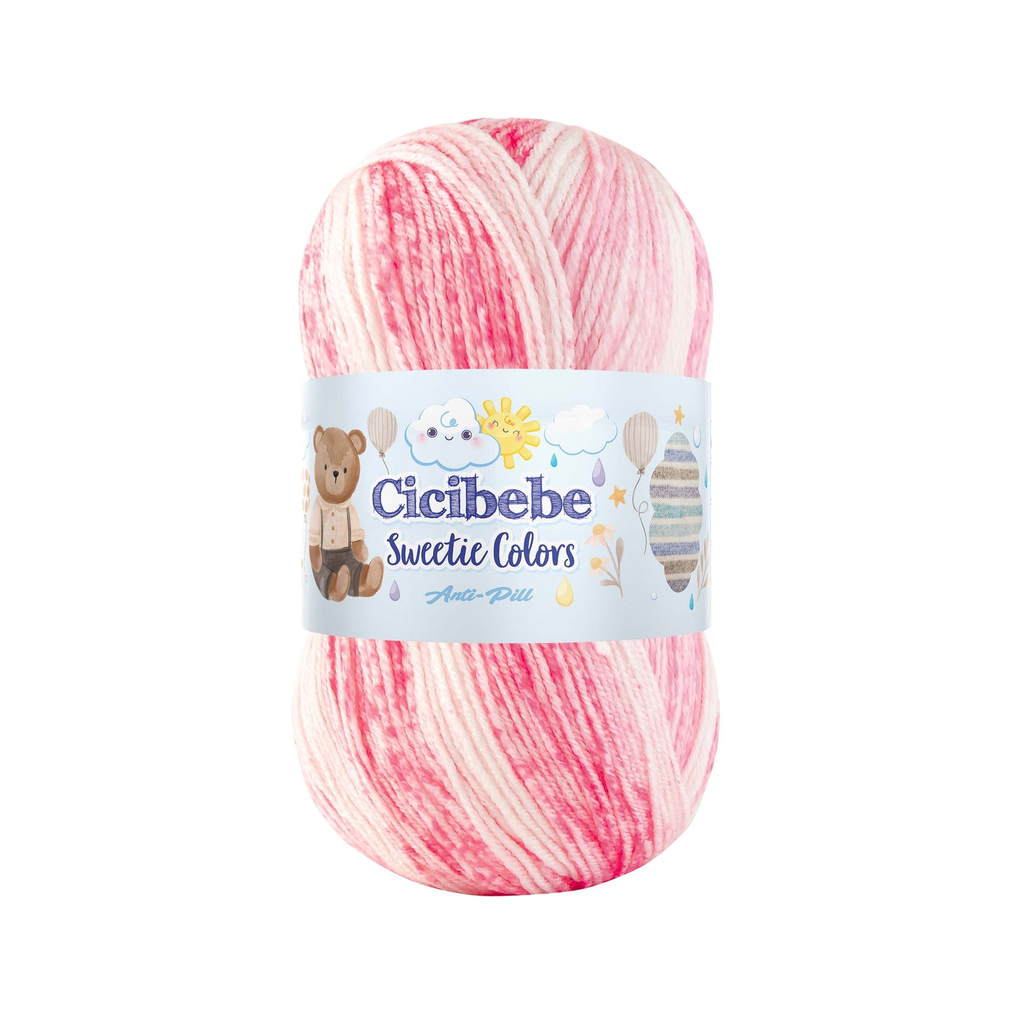 Papatya Cicibebe Sweetie Colors DK 5 x 100g - 265m 100% Anti Piling Acrylic Knitting Crochet Yarn