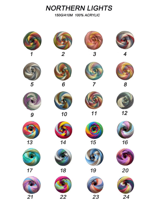 Knitco Northern Lights DK 1 x 150g - 410m - 100% Acrylic Knitting Crochet Yarn