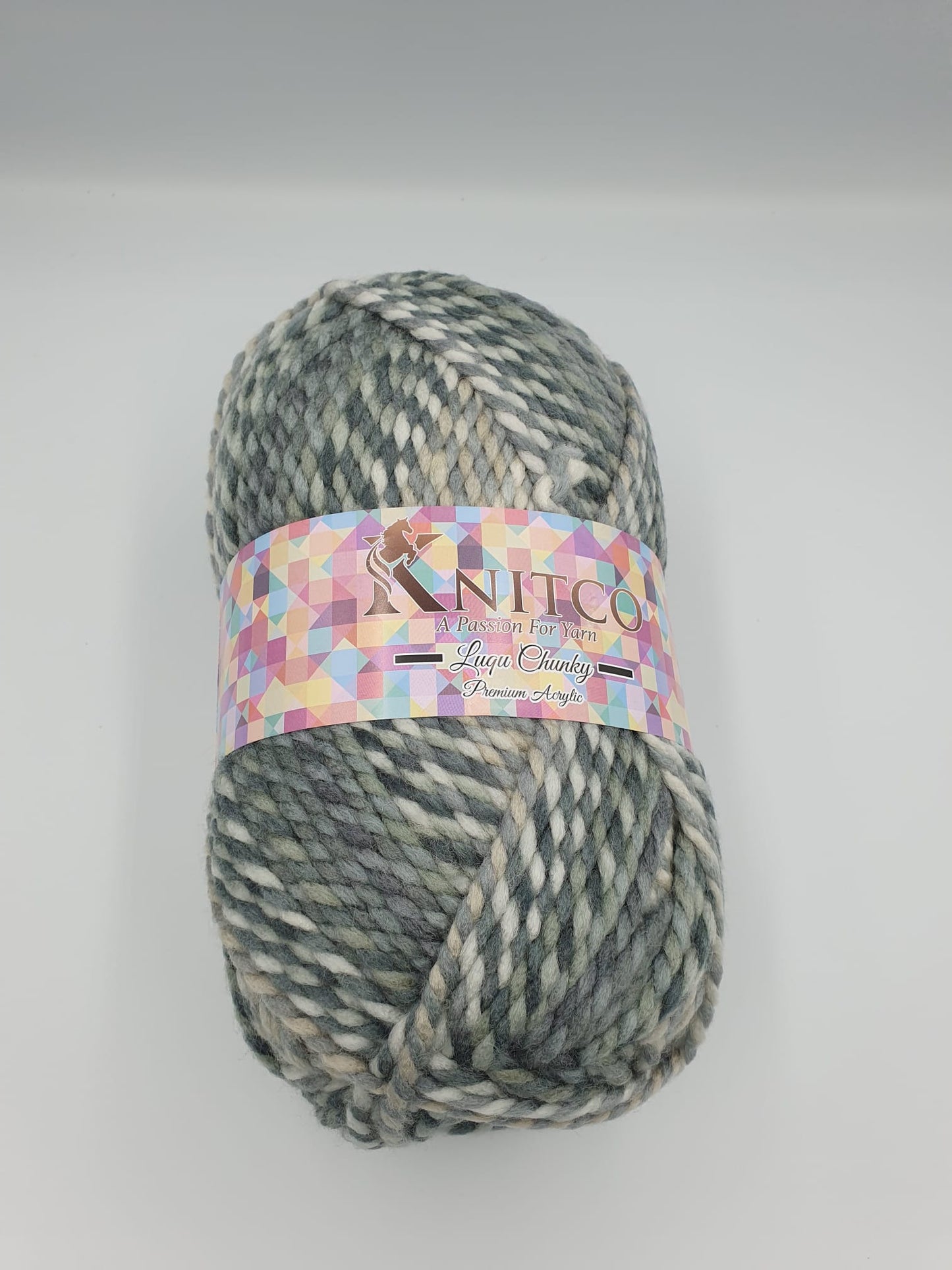 Knitco Luqu Chunky 1 x 300g - 195m - 20% Wool - 80% Acrylic Chunky Knitting Crochet Yarn