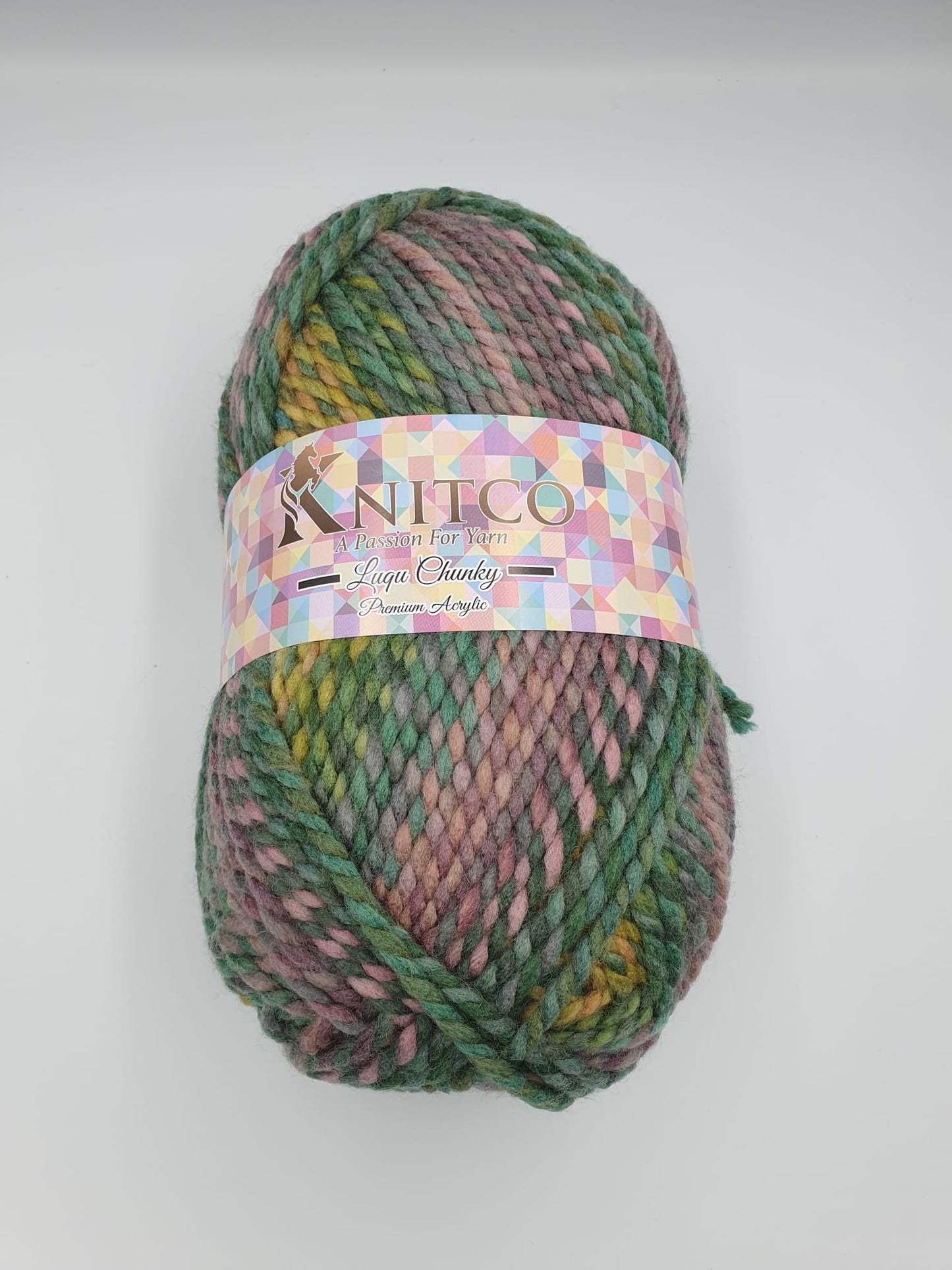 Knitco Luqu Chunky 1 x 300g - 195m - 20% Wool - 80% Acrylic Chunky Knitting Crochet Yarn