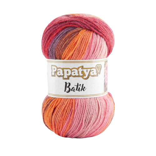 Papatya Batik DK 5 x 100g - 360m Balls - 100% Acrylic Knitting Crochet Yarn
