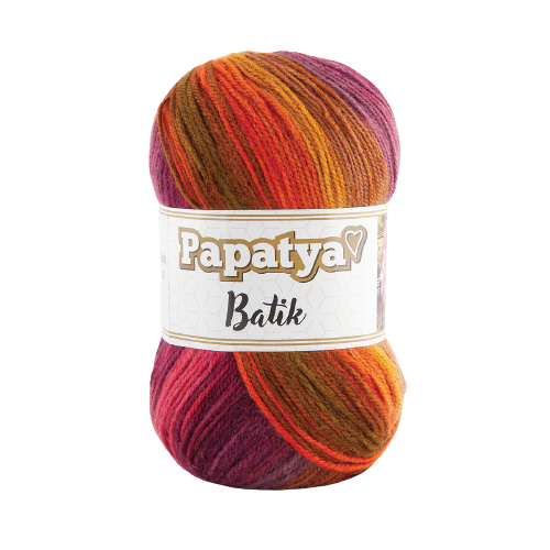 Papatya Batik DK 5 x 100g - 360m Balls - 100% Acrylic Knitting Crochet Yarn