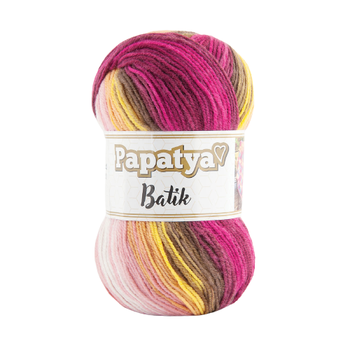 Papatya Batik DK 5 x 100g - 360m Balls - 100% Acrylic Knitting Crochet Yarn