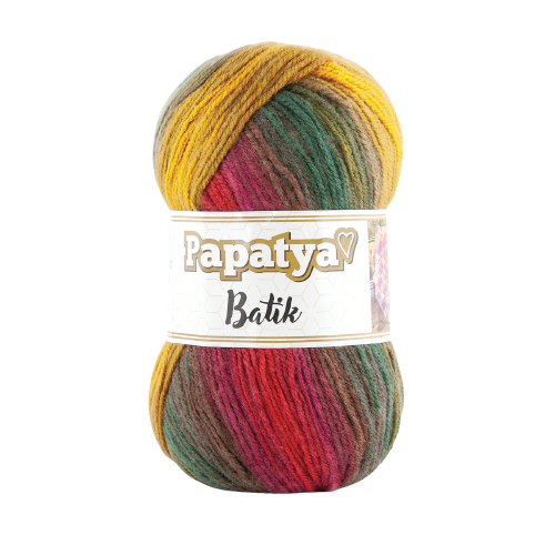 Papatya Batik DK 5 x 100g - 360m Balls - 100% Acrylic Knitting Crochet Yarn