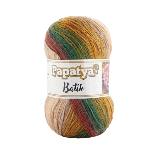 Papatya Batik DK 5 x 100g - 360m Balls - 100% Acrylic Knitting Crochet Yarn