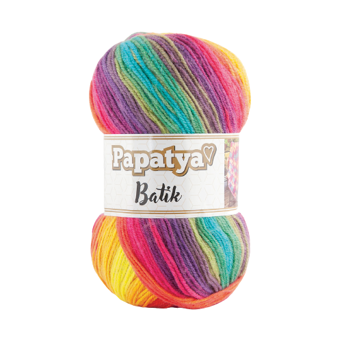 Papatya Batik DK 5 x 100g - 360m Balls - 100% Acrylic Knitting Crochet Yarn