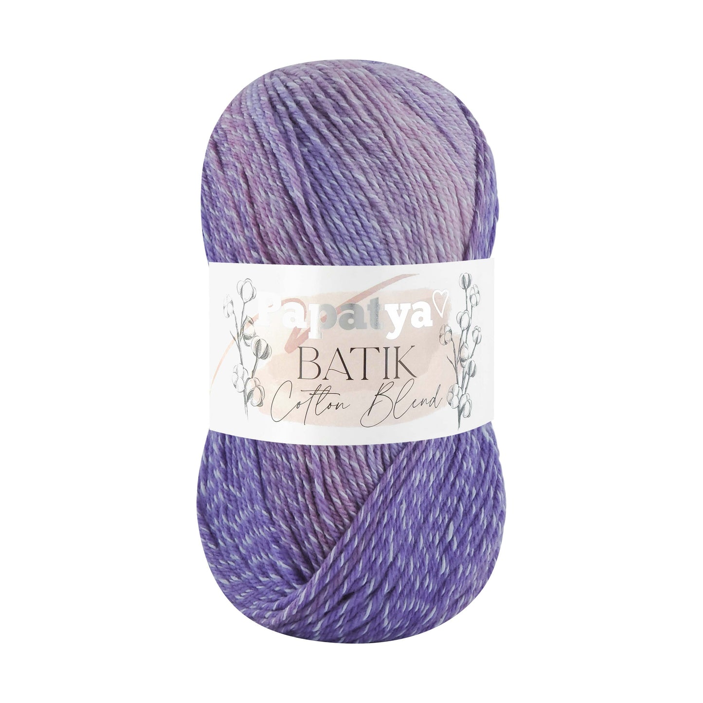 Papatya Batik Cotton Blend 5 x 100g - 225m - 30% cotton 70% Acrylic Knitting Crochet Yarn