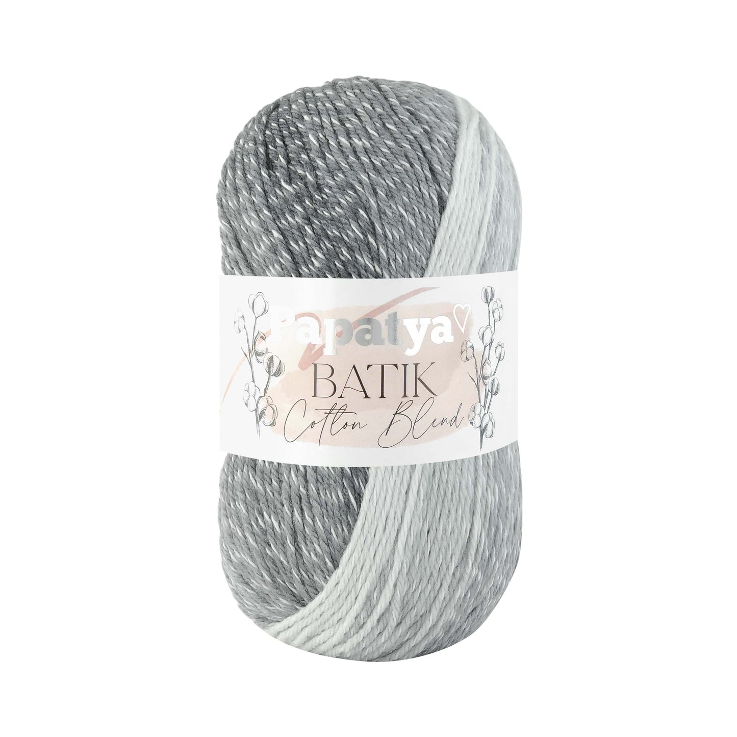Papatya Batik Cotton Blend 5 x 100g - 225m - 30% cotton 70% Acrylic Knitting Crochet Yarn