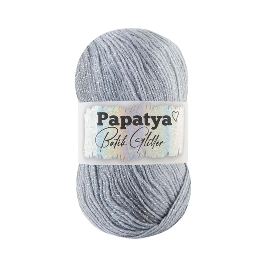 Papatya Batik Glitter 5 x 100g - 360m - 97% Acrylic 3% Polyester Knitting Crochet Yarn