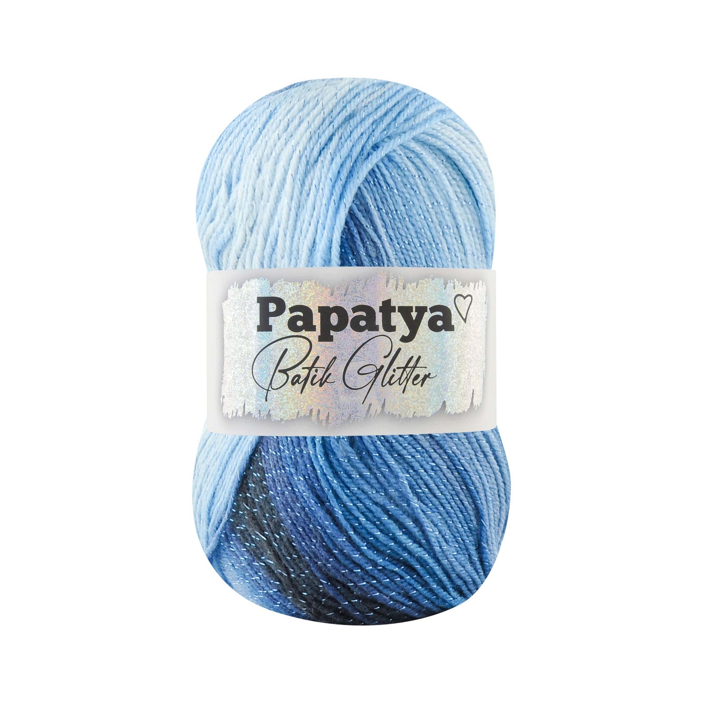 Papatya Batik Glitter 5 x 100g - 360m - 97% Acrylic 3% Polyester Knitting Crochet Yarn