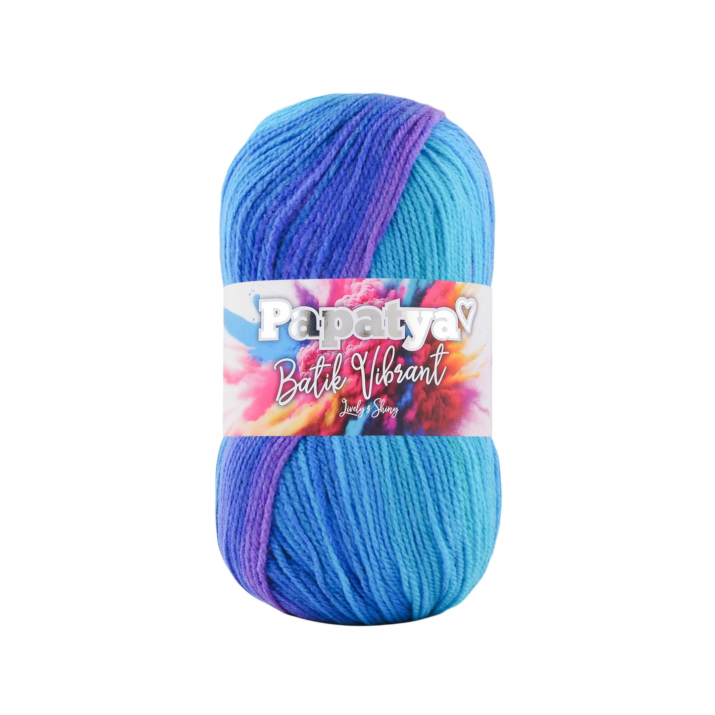 Papatya Batik Vibrant 5 x 100g - 360m 100% Acrylic Knitting Crochet Yarn