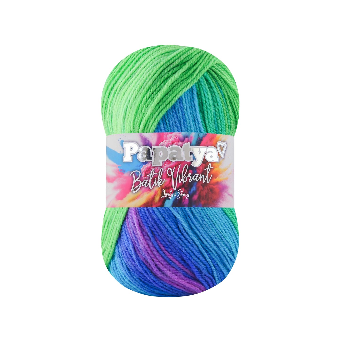 Papatya Batik Vibrant 5 x 100g - 360m 100% Acrylic Knitting Crochet Yarn