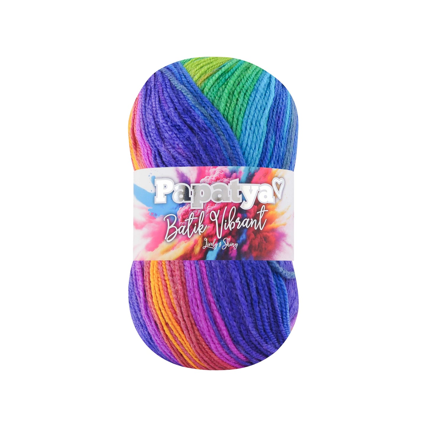 Papatya Batik Vibrant 5 x 100g - 360m 100% Acrylic Knitting Crochet Yarn