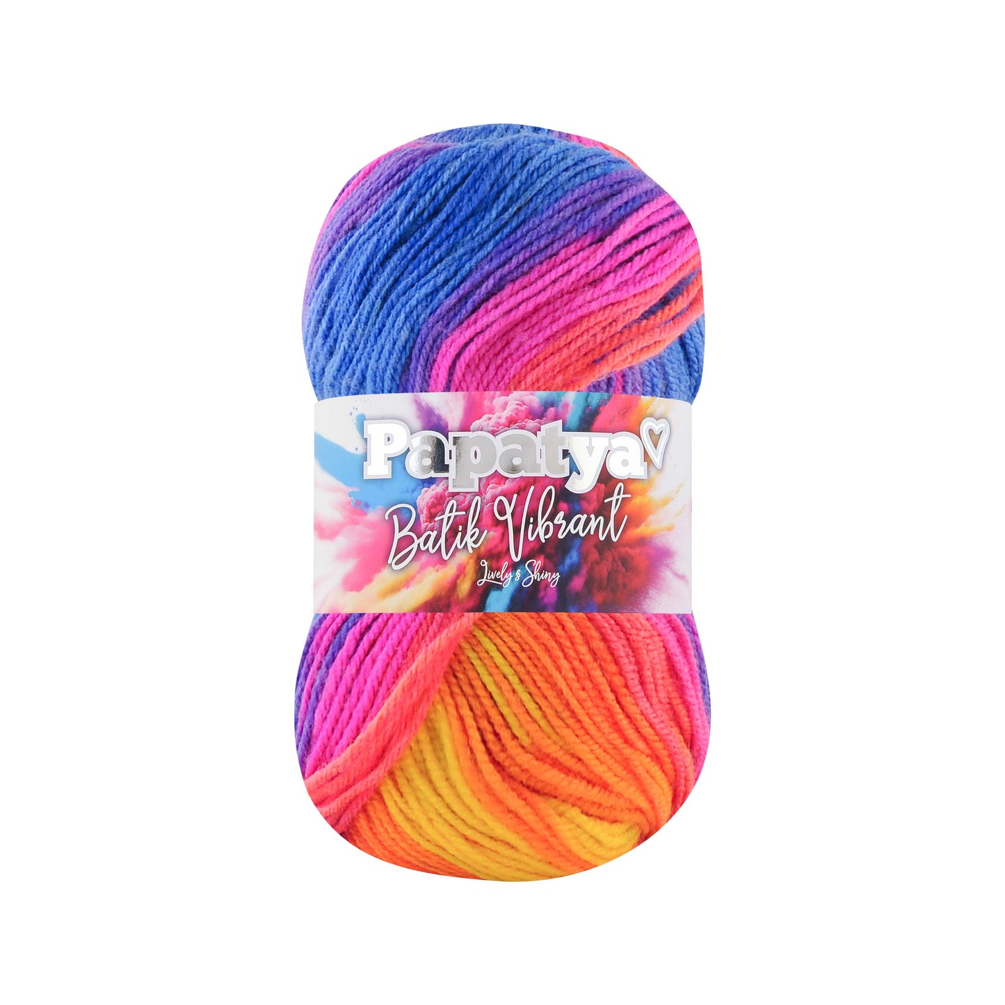 Papatya Batik Vibrant 5 x 100g - 360m 100% Acrylic Knitting Crochet Yarn