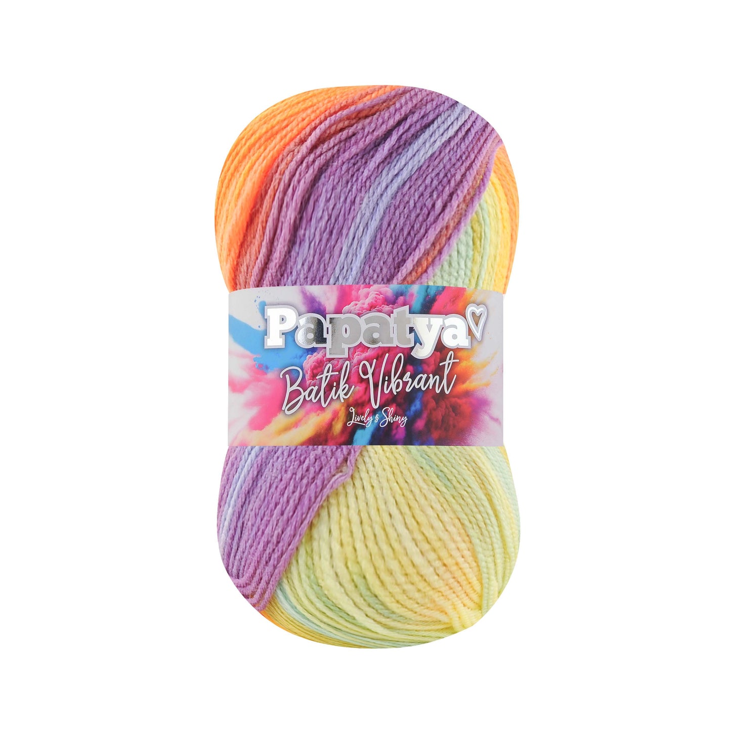 Papatya Batik Vibrant 5 x 100g - 360m 100% Acrylic Knitting Crochet Yarn