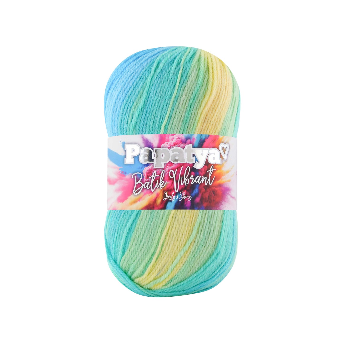 Papatya Batik Vibrant 5 x 100g - 360m 100% Acrylic Knitting Crochet Yarn