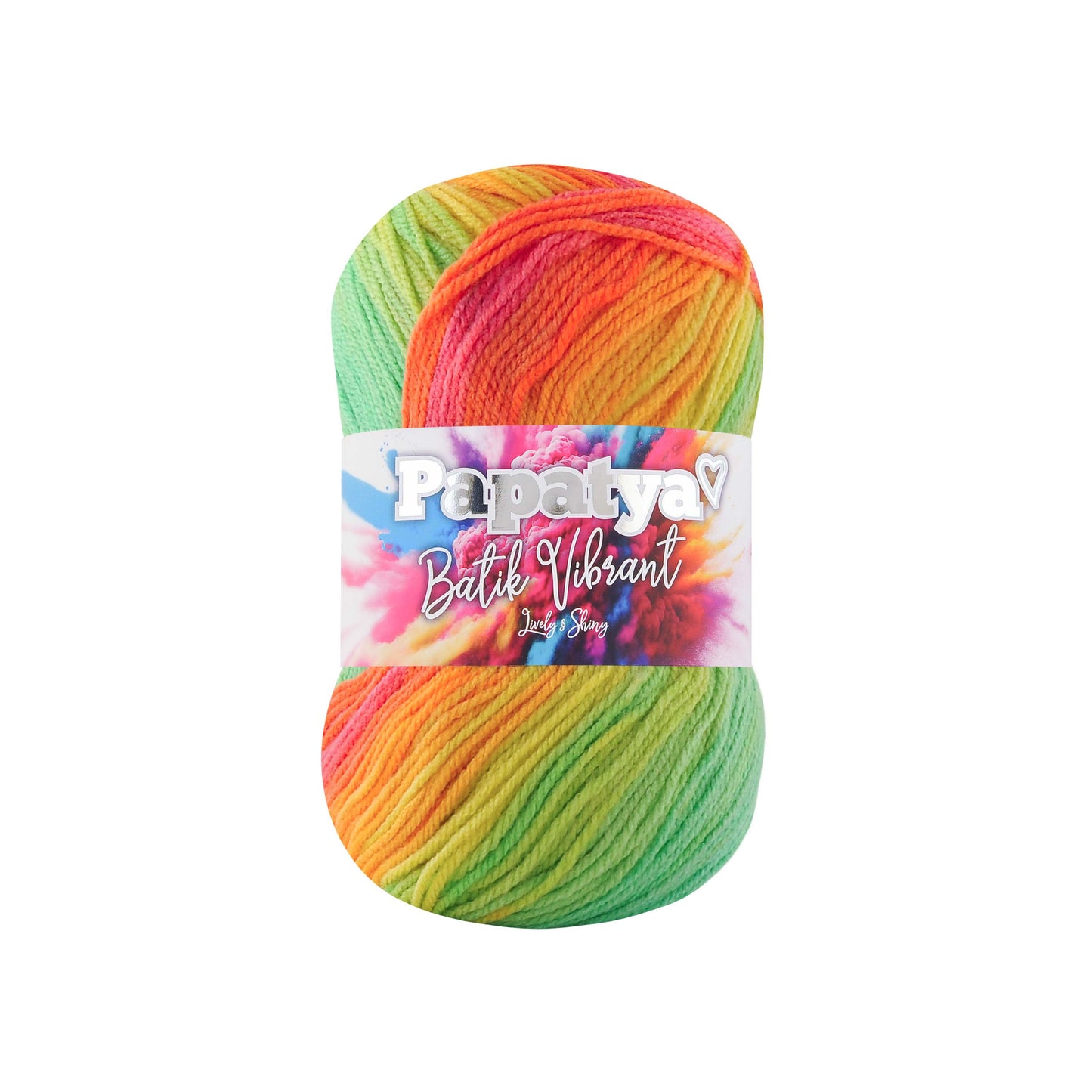 Papatya Batik Vibrant 5 x 100g - 360m 100% Acrylic Knitting Crochet Yarn