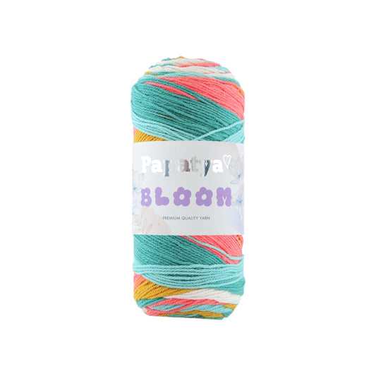 Papatya Bloom 5 x 100g - 335m 30% Cotton 70% Acrylic Knitting Crochet Yarn