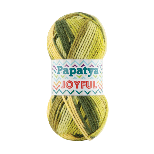 Papatya Joyful 5 x 100 - 200m - 20% Wool 80% Acrylic Knitting Crochet Yarn