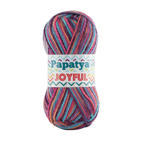 Papatya Joyful 5 x 100 - 200m - 20% Wool 80% Acrylic Knitting Crochet Yarn