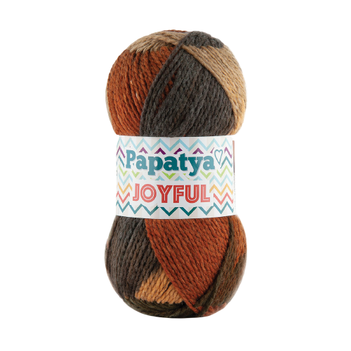 Papatya Joyful 5 x 100 - 200m - 20% Wool 80% Acrylic Knitting Crochet Yarn