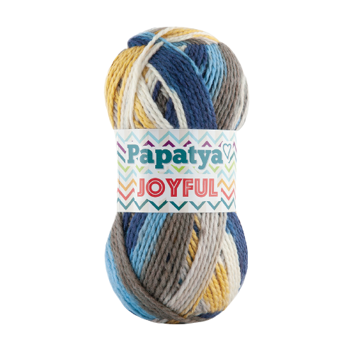Papatya Joyful 5 x 100 - 200m - 20% Wool 80% Acrylic Knitting Crochet Yarn