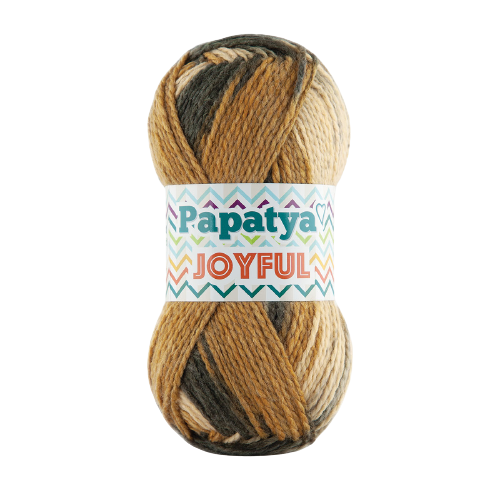 Papatya Joyful 5 x 100 - 200m - 20% Wool 80% Acrylic Knitting Crochet Yarn