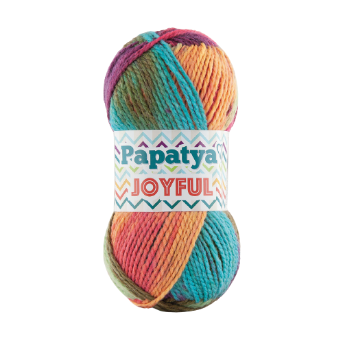 Papatya Joyful 5 x 100 - 200m - 20% Wool 80% Acrylic Knitting Crochet Yarn