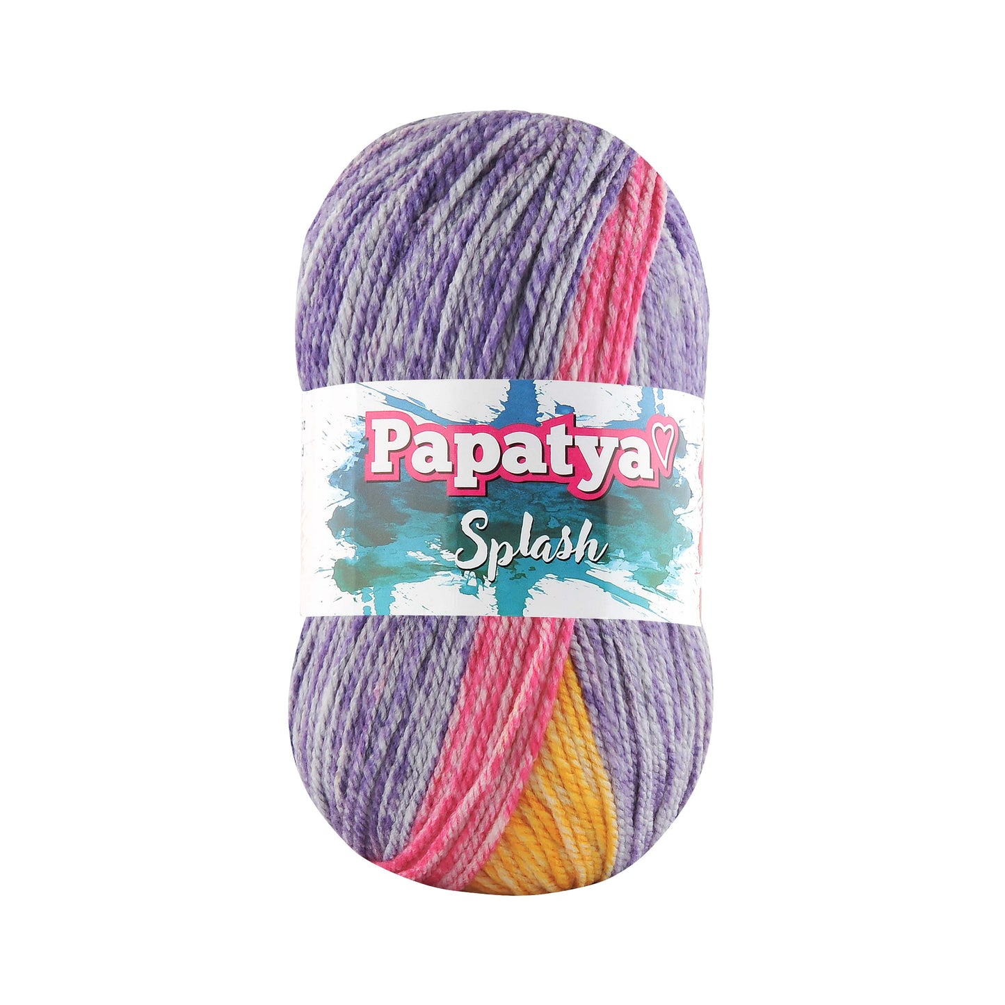 Papatya Splash 5 x 100g - 185m Aran 100% Acrylic Knitting Crochet Yarn