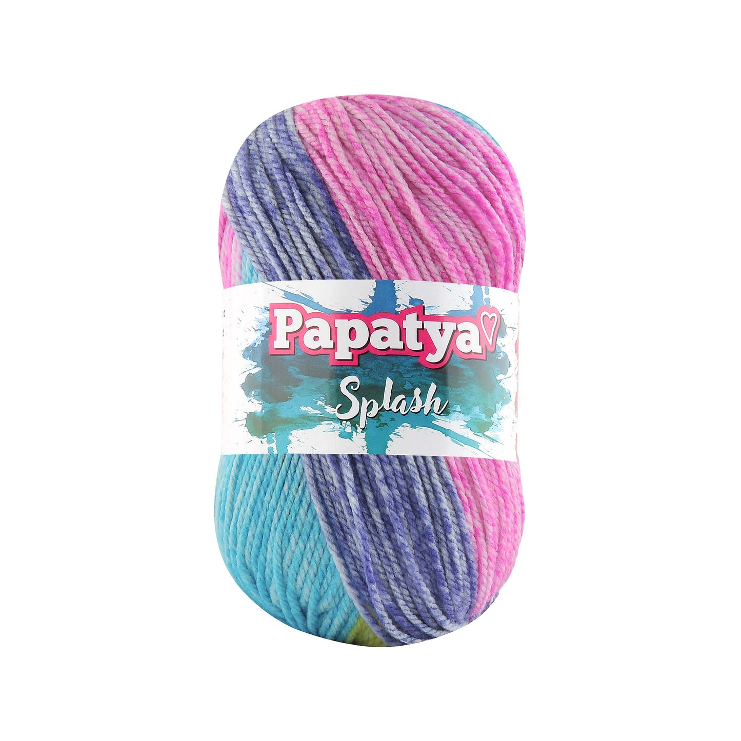 Papatya Splash 5 x 100g - 185m Aran 100% Acrylic Knitting Crochet Yarn
