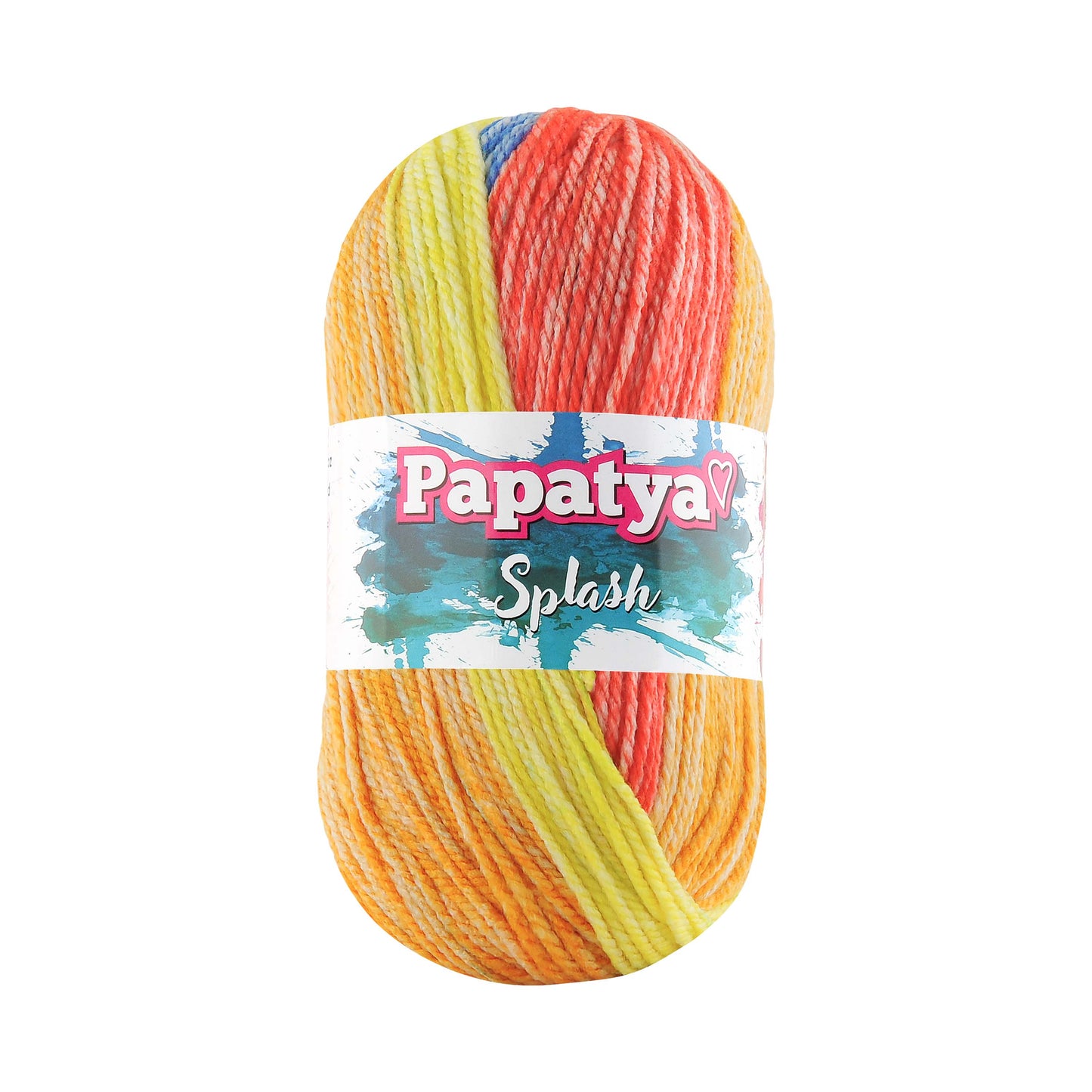 Papatya Splash 5 x 100g - 185m Aran 100% Acrylic Knitting Crochet Yarn