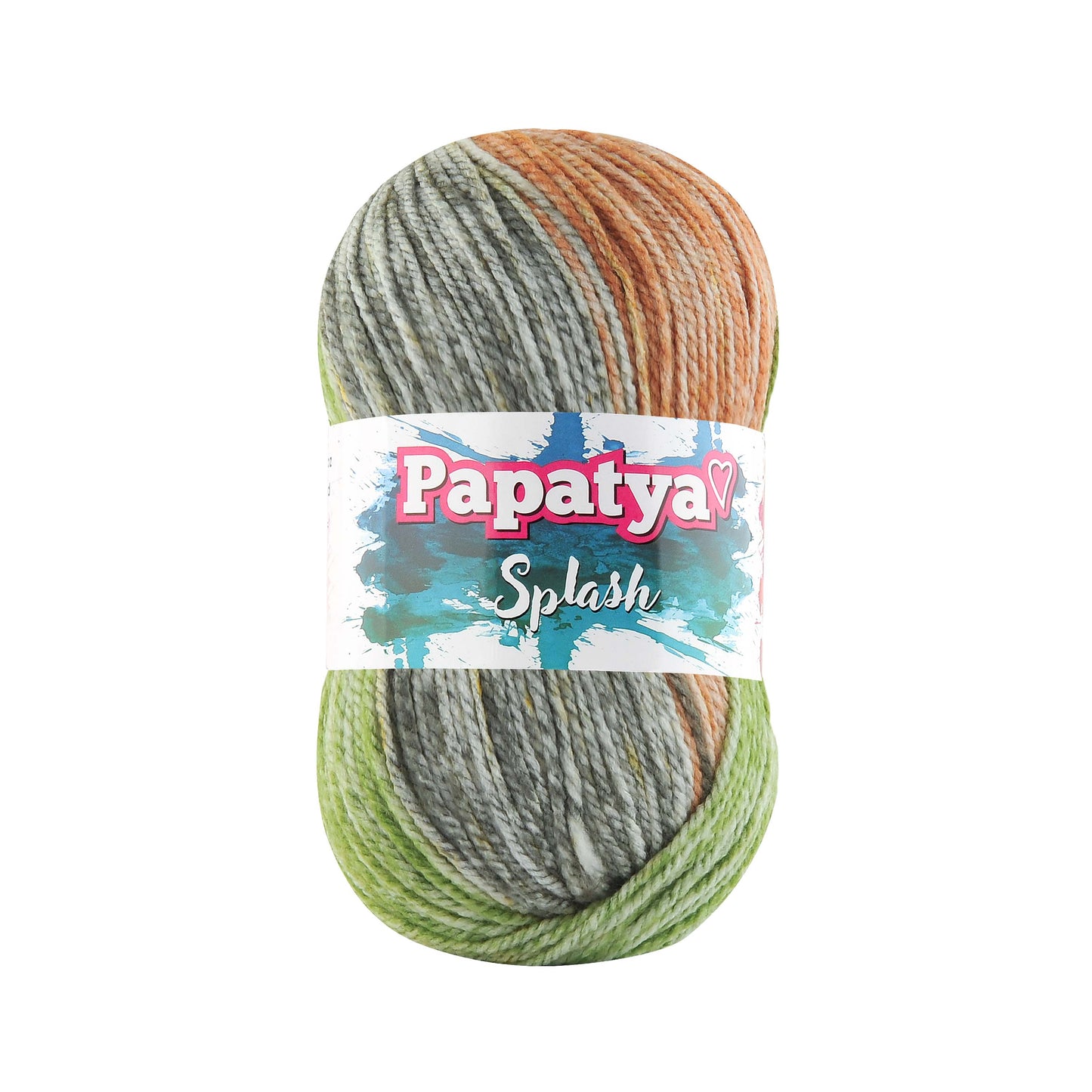 Papatya Splash 5 x 100g - 185m Aran 100% Acrylic Knitting Crochet Yarn