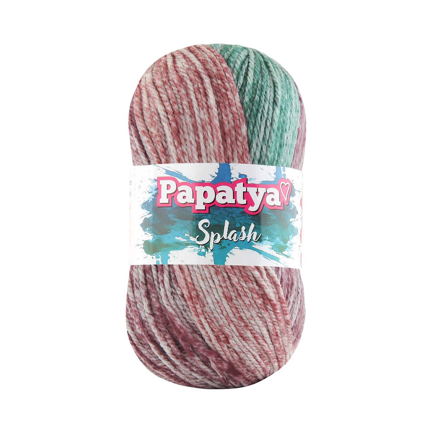 Papatya Splash 5 x 100g - 185m Aran 100% Acrylic Knitting Crochet Yarn