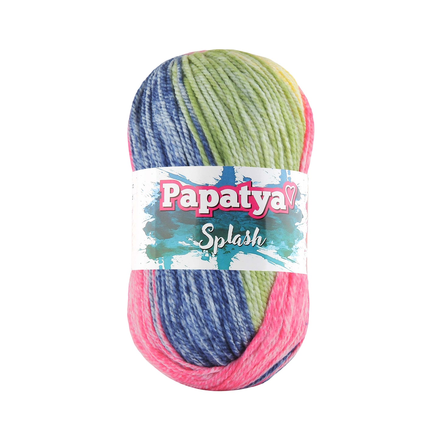 Papatya Splash 5 x 100g - 185m Aran 100% Acrylic Knitting Crochet Yarn