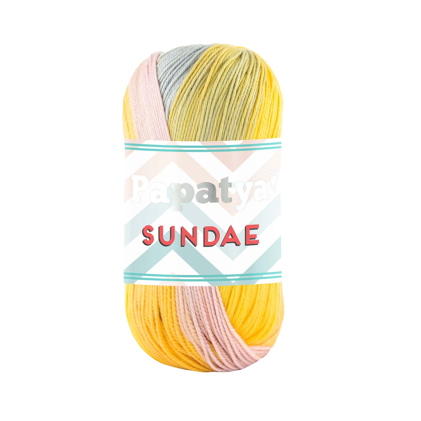 Papatya Sundae 5 x 100g - 320m 100% Microfibre Acrylic Knitting Crochet Yarn