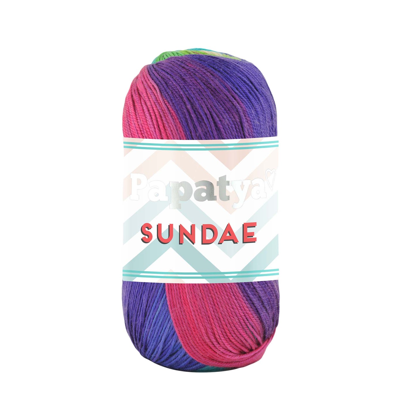 Papatya Sundae 5 x 100g - 320m 100% Microfibre Acrylic Knitting Crochet Yarn