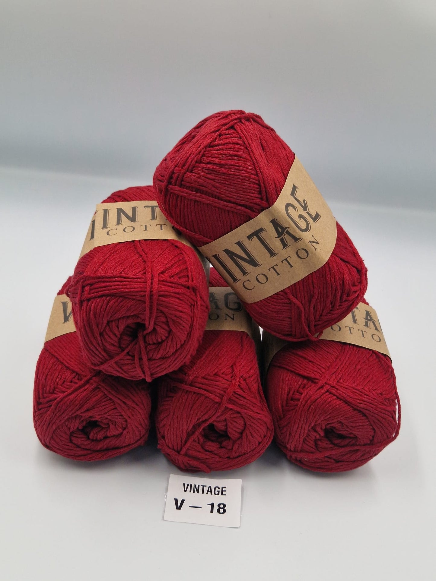 Knitco Vintage Cotton DK 5 x 100g 80%Cotton - 20% Mix fiber Knitting Crochet Yarn
