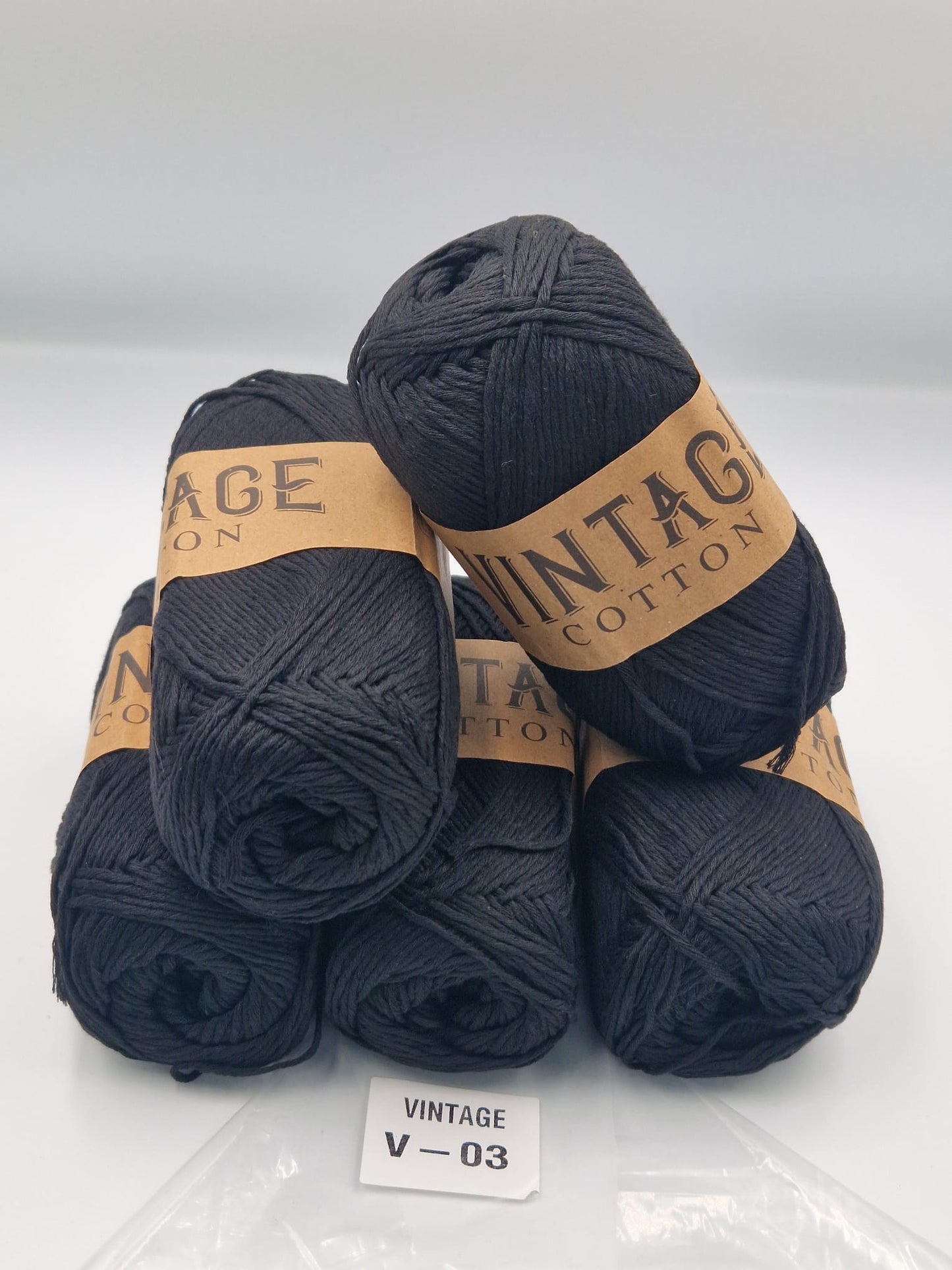 Knitco Vintage Cotton DK 5 x 100g 80%Cotton - 20% Mix fiber Knitting Crochet Yarn