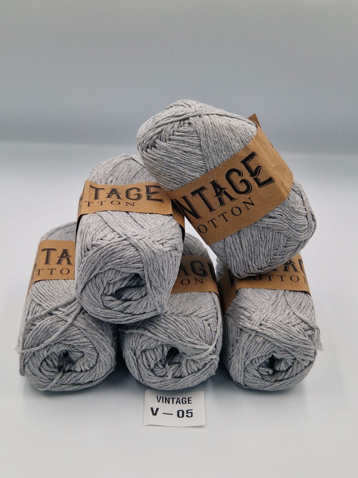 Knitco Vintage Cotton DK 5 x 100g 80%Cotton - 20% Mix fiber Knitting Crochet Yarn