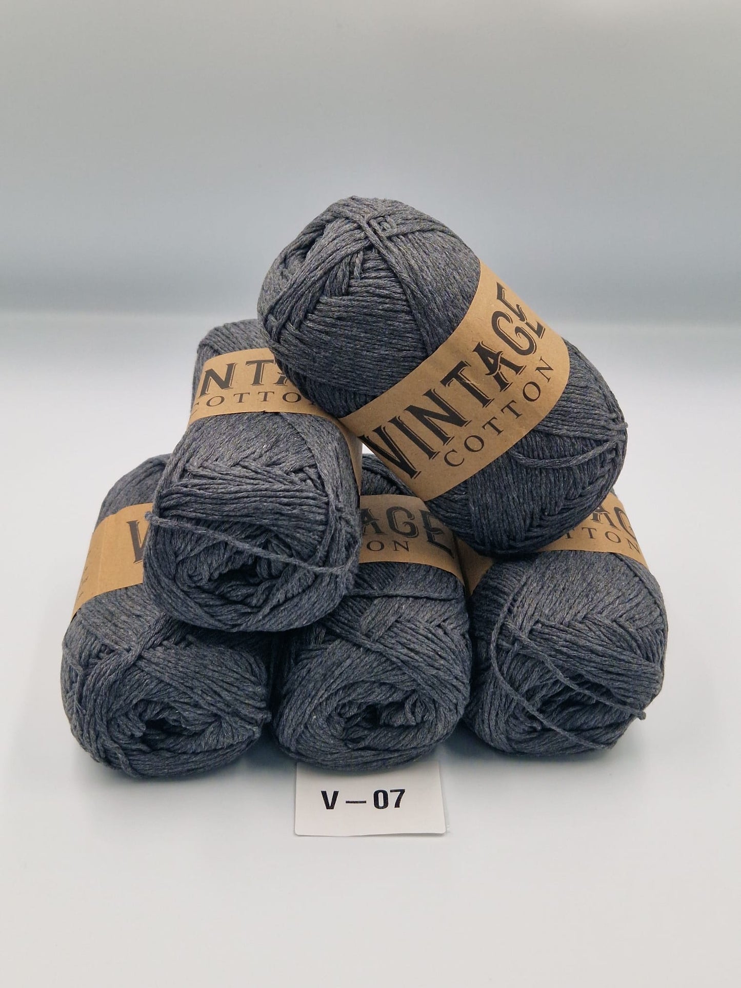Knitco Vintage Cotton DK 5 x 100g 80%Cotton - 20% Mix fiber Knitting Crochet Yarn