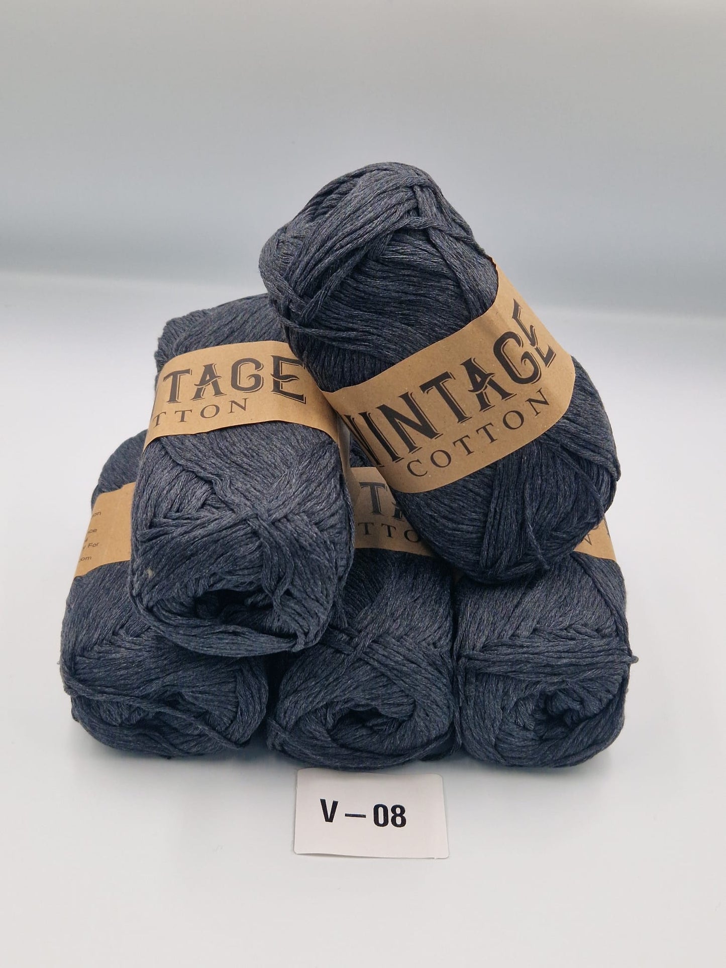 Knitco Vintage Cotton DK 5 x 100g 80%Cotton - 20% Mix fiber Knitting Crochet Yarn