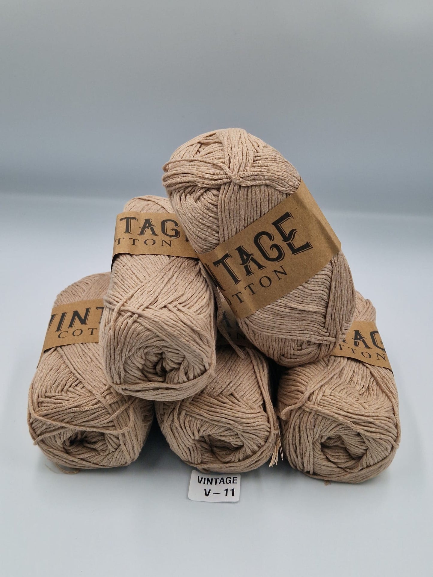 Knitco Vintage Cotton DK 5 x 100g 80%Cotton - 20% Mix fiber Knitting Crochet Yarn