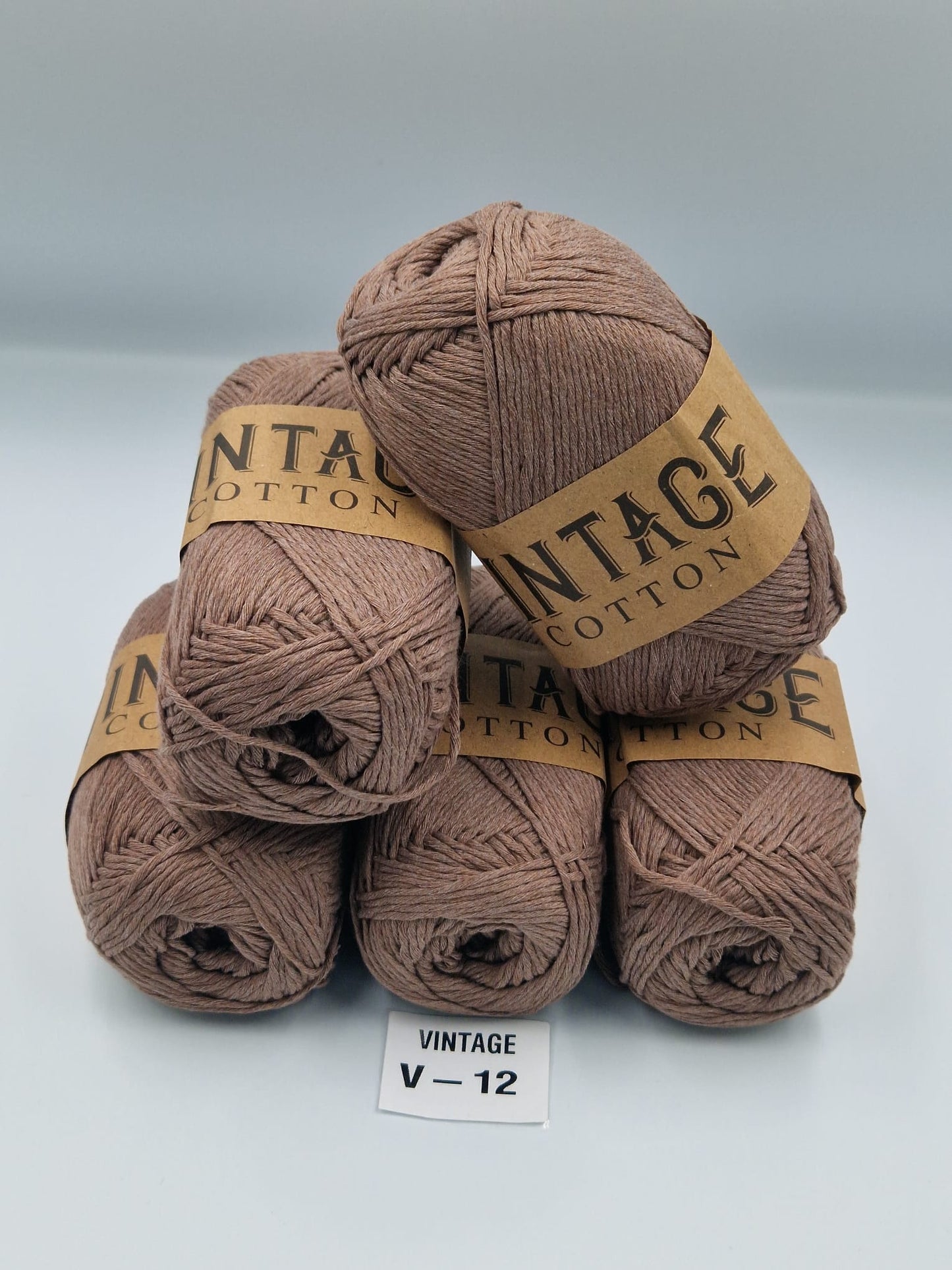Knitco Vintage Cotton DK 5 x 100g 80%Cotton - 20% Mix fiber Knitting Crochet Yarn