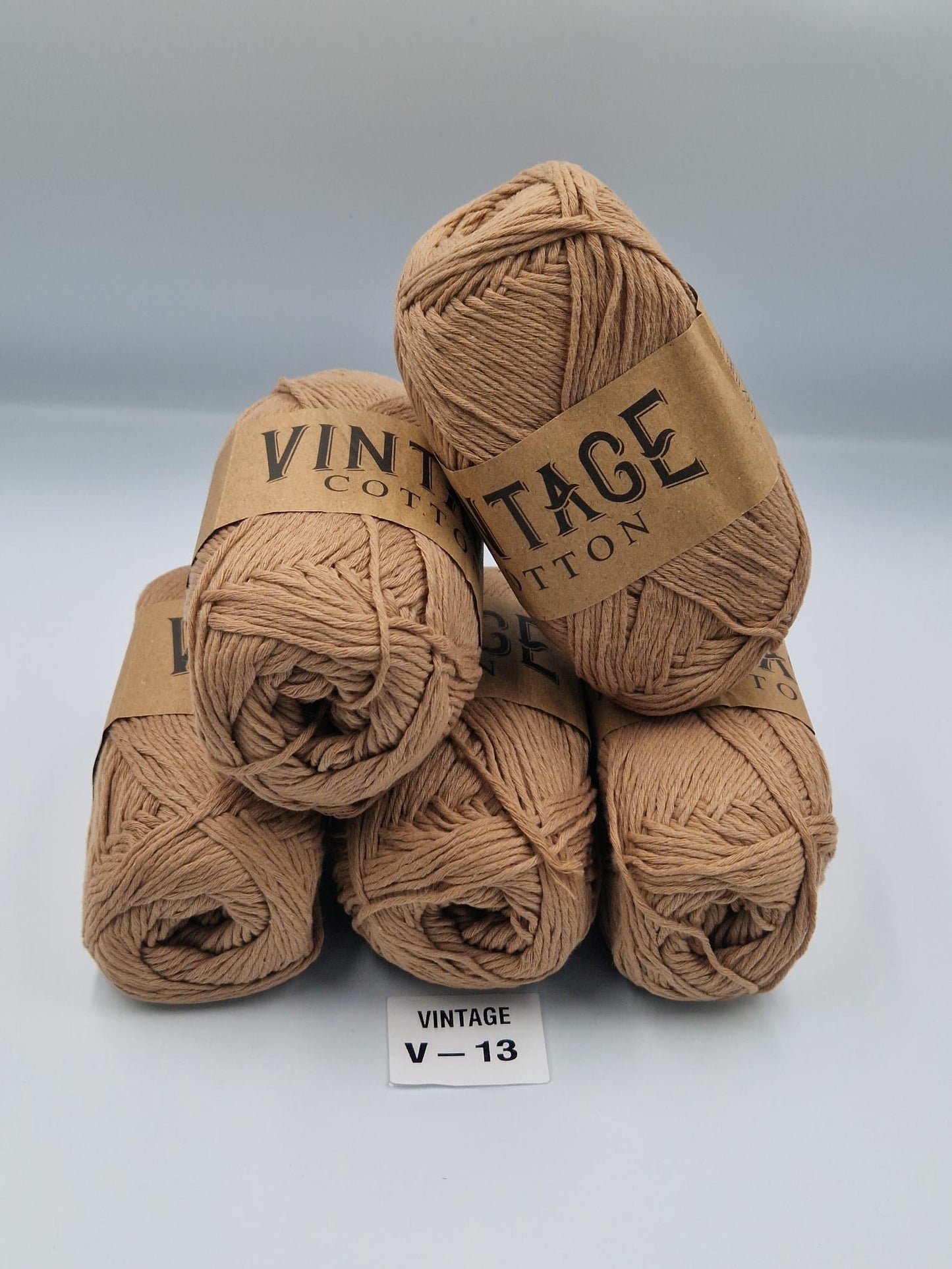 Knitco Vintage Cotton DK 5 x 100g 80%Cotton - 20% Mix fiber Knitting Crochet Yarn
